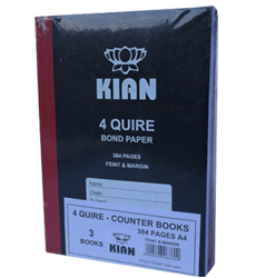 A4 counter BKP 4 Quire384 Hardcover