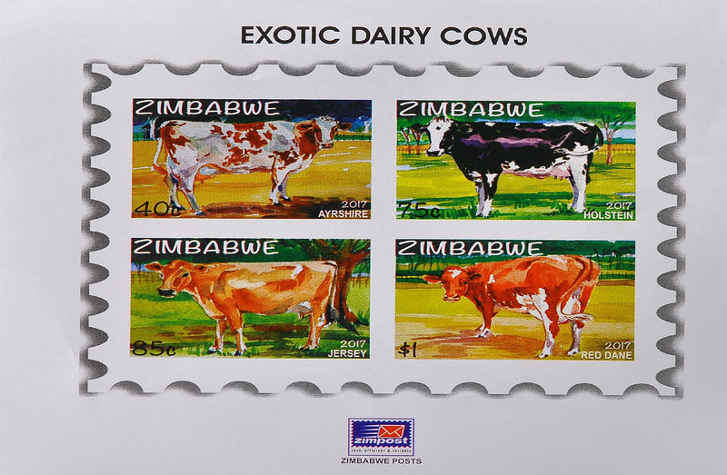 Exotic dairy cows mini sheets