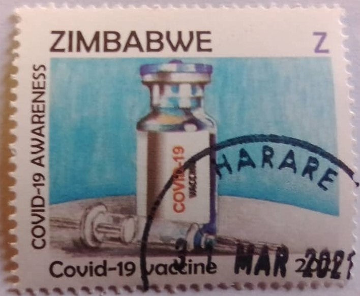 2021  Z COVID-19 AWARENESS CANCELLED STAMP