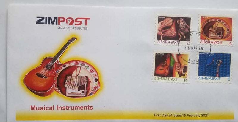 MUSICAL INSTRUMENTS FIRST DAY ISSUE COVER