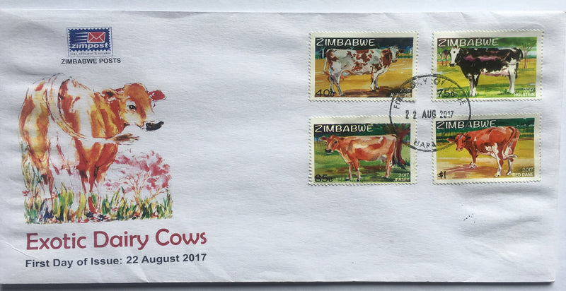 Exotic dairy cows first day of issue cover