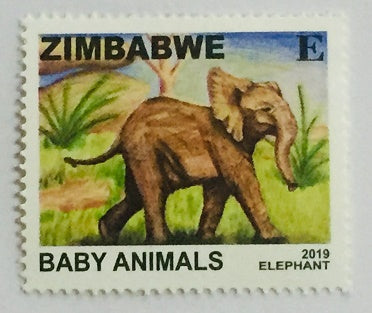 2019 Elephant Baby Animals Stamps