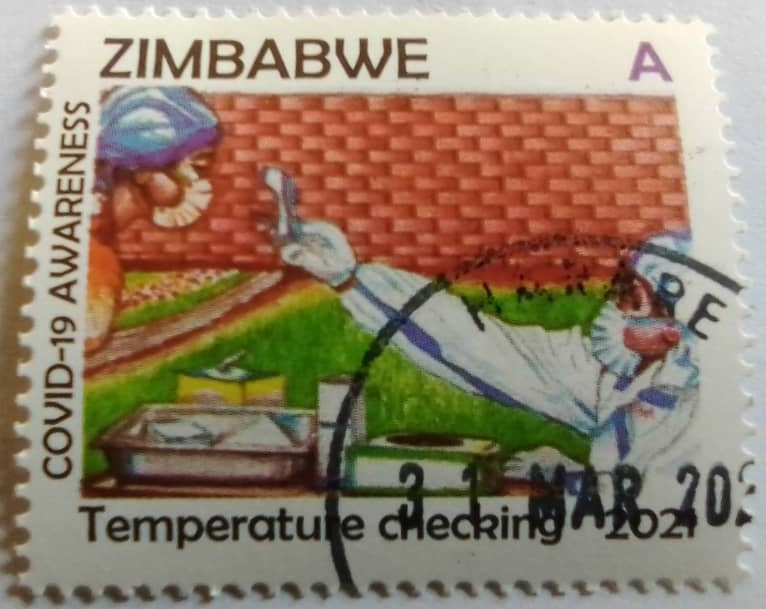 2021  A COVID-19 AWARENESS CANCELLED  STAMP