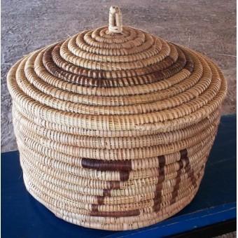 Large lidded basket