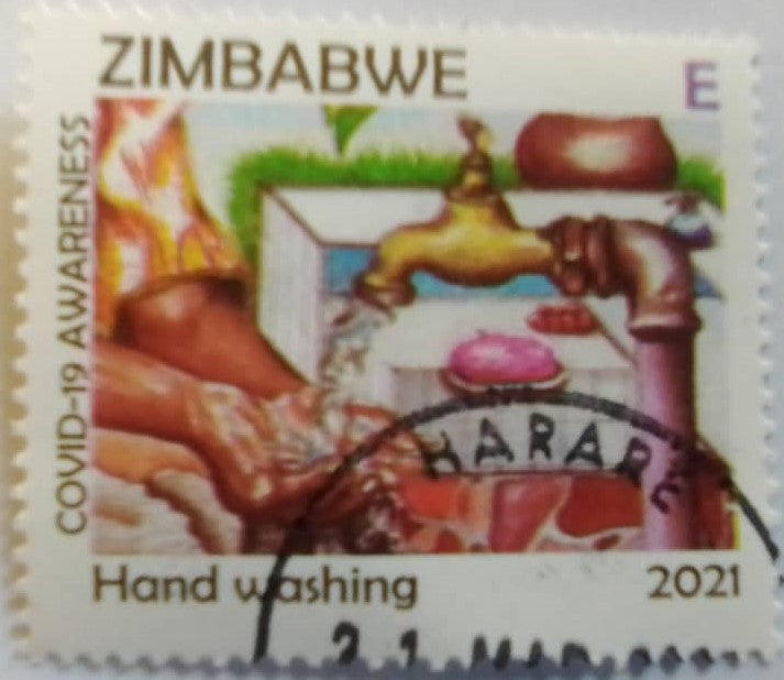2021 E COVID-19 AWARENESS CANCELLED  STAMP