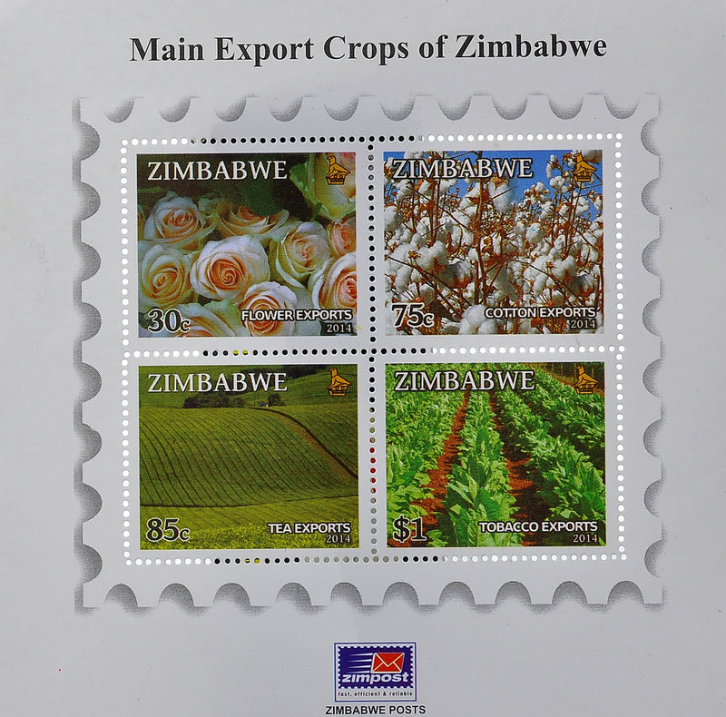Main export crops of Zimbabwe mini sheets