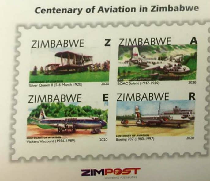 CENTENARY OF AVIATION IN ZIMBABWE MINISHEET MINT
